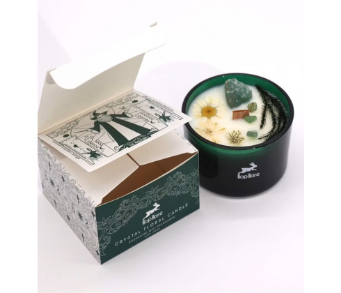 Magická kryštálová kvetinová sviečka - Kúzelník