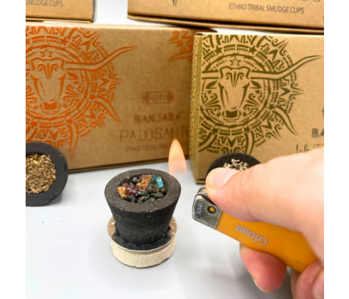 Živicové poháriky Banjara - Kadidlo, 6ks