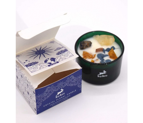 Magická kryštálová kvetinová sviečka - Slnko