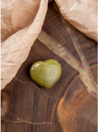 Srdiečko FANTÁZIA zelený opál